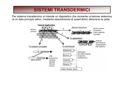 SISTEMI TRANSDERMICI