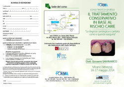Il trattamento conservativo in base al rischio carie