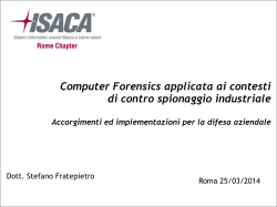 Computer Forensics applicata ai contesti di contro