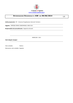 IL DIRIGENTE - Comune di Spoleto