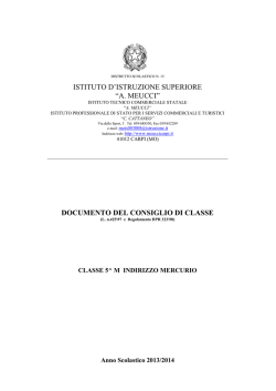 Documento classe 5^M