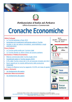 Cronache Economiche N. 21 (3 Settembre