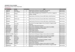 31 Gennaio 2014 - Universit&agrave; della Calabria