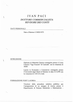 CV - Ministero Interno