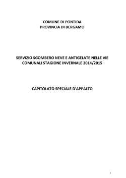 Capitolato NEVE 2014-2015