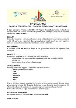 Give me five - Liceo Classico Dettori