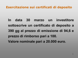 esercitazioni corso create