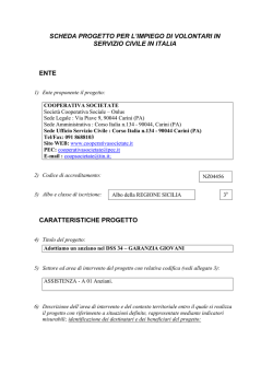 Adottiamo un Anziano nel DSS34