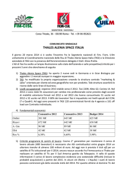 THALES ALENIA SPACE ITALIA