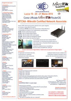 MTCNA -Mikrotik Certified Network Associate