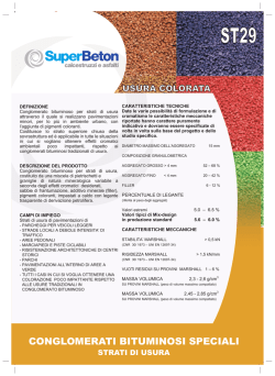 CONGLOMERATI BITUMINOSI SPECIALI