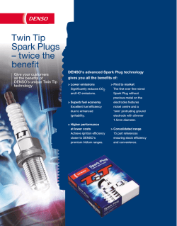 Twin Tip Spark Plugs &ndash; twice the benefit
