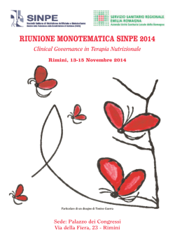monotematica sinpe programma definitivo