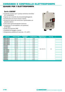 COMANDO E CONTROLLO ELETTROPOMPE