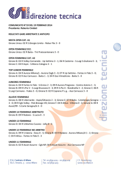 DIREZIONE TECNICA 2012/2013