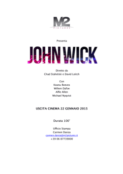 Scarica il pressbook completo di John Wick