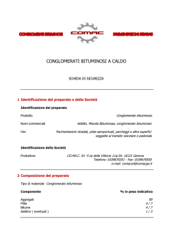 Scheda di Sicurezza Conglomerati Bitumin[...]