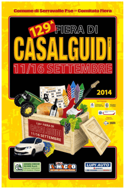 programma fiera casalguidi 2014 - Comune di Serravalle Pistoiese