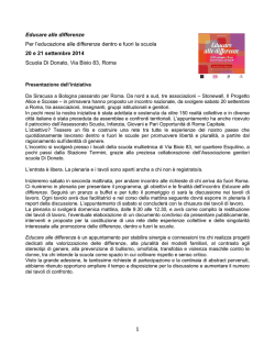 Educare alle differenze