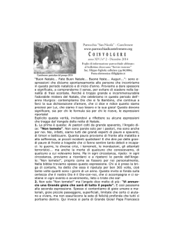 Coinvolgere - Parrocchia "San Nicola di Bari"