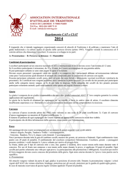 Scarica il Regolamento AIAT 2014 in vigore