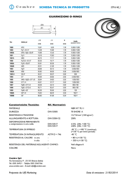 SCHEDA TECNICA DI PRODOTTO