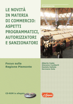 in materia di commercio - ETP E-Fine