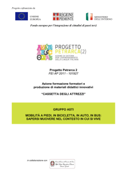 I trasporti, la strada, usare un mezzo