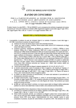 bando FSA 2014 NUOVO - Comune di Mogliano Veneto