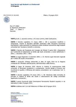 BANDO_DSU - Politecnico di Milano