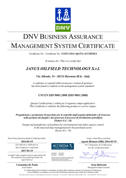 dnvbusiness assurance management system certificate