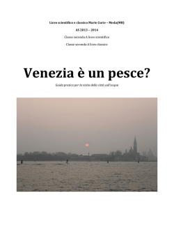presentazione di Venezia - Liceo Scientifico e Classico "Marie Curie"