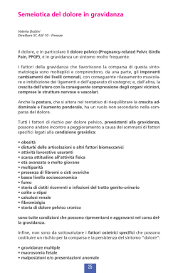 Semeiotica del dolore in gravidanza