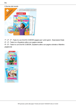 Il Sorriso del mondo 1&ordf; - 2&ordf; - 3&ordf; - Testo Irc con Dvd M.I.O.BOOK
