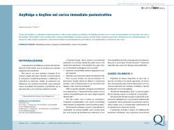 AnyRidge e AnyOne nel carico immediato postestrattivo