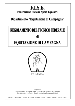 Regolamento TFEC (rimosso dal sito Fise luglio 2014)