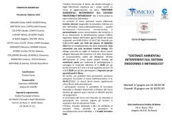 sostanze ambientali interferenti sul sistema endocrino e metabolico