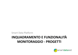 inquadramento e funzionalit&agrave; monitoraggio