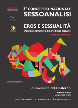 Programma 3 Congresso - ISA - Istituto Italiano Sessoanalisi