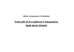 Protocollo accoglienza studenti stranieri