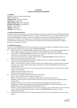 (ALLEGATO) SCHEDA TECNICA GRUPPO BANDARAB&Agrave;