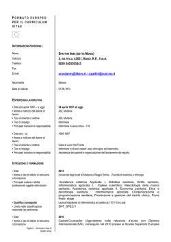 Spattini Irma - IPASVI Modena SEI TU!