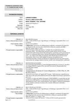 Assengo di ricerca di durata di 12 mesi (Repertorio n. 5/2012