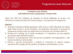 Iniziativa Jean Monnet - Università degli Studi di Padova