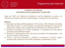 Iniziativa Jean Monnet - Universit&agrave; degli Studi di Padova