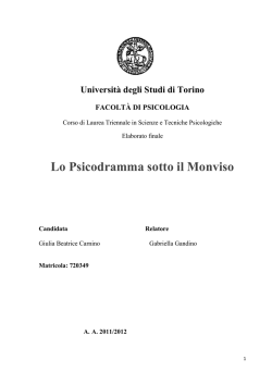 Lo Psicodramma sotto il Monviso