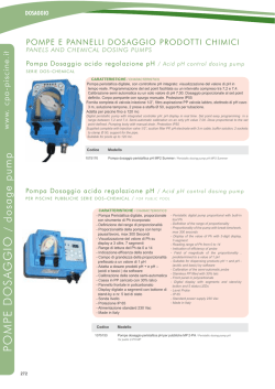POMPE DOSA GGIO / dosage pump