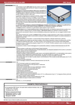 recuperatori di calore per uso residenziale