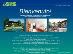 Bienvenuto! - Jugendhotel Egger