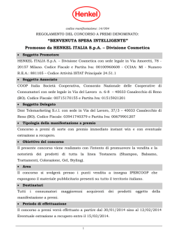 BENVENUTA SPESA INTELLIGENTE